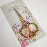 Ножницы для вышивания "Винтаж" Jie Nuo, 11,5 мм, золото