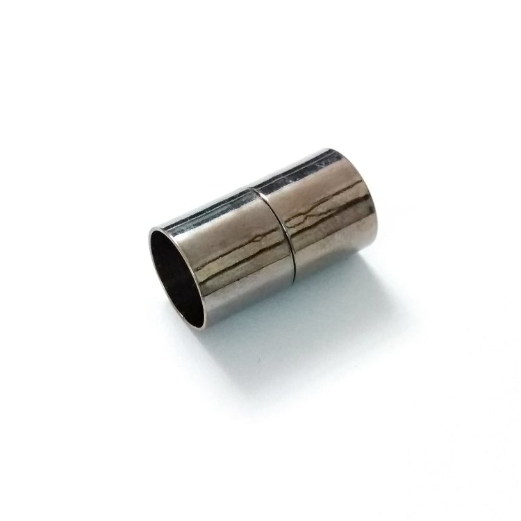 Застежка-концевик магнитный, 20*11 мм (внутр. 10 мм), черный никель