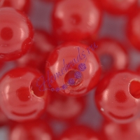 Бусины пластиковые "Жемчуг" 8 мм, красные