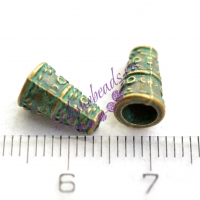 Конус 10*7 мм(5 мм внутр), цвет: бронза с напылением
