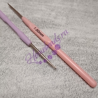 Крючок для вязания с пластиковой ручкой, 1,5 мм