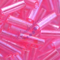 Стеклярус 01195, розовый, 7 мм