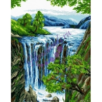 Алмазная живопись "Водопад" 41х59 см