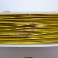 Проволока для бисероплетения 0,5 мм/20 м, золото