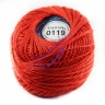 Пряжа для вязания "Ирис" Цвет: 0119 ярко-красный 10г
