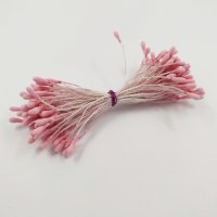 Матовые двухсторонние тычинки 2 мм, насыщено розовый, 60 шт