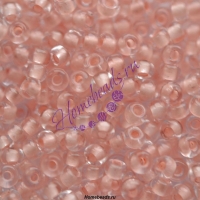 Бисер Чехия, прозрачный с прокрасом, розовый, 38387