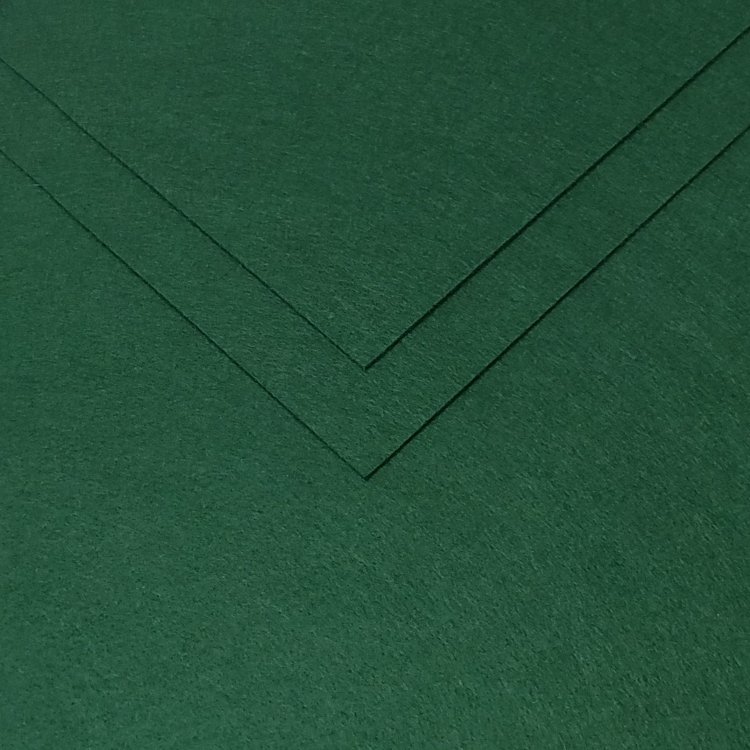 Фетр жесткий "Ideal" 1 мм, 20*30 см, темно-зеленый