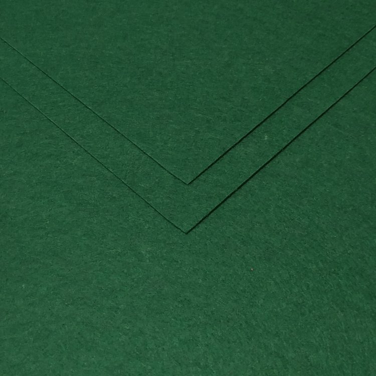 Фетр жесткий "Ideal" 1 мм, 20*30 см, зеленый 672
