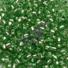 Бисер Чехия, огоньки пастельных тонов, зеленый, 78161