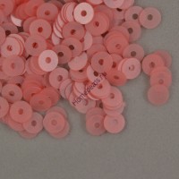 Пайетки плоские, 4 мм, цвет: 1624 нежно-розовый