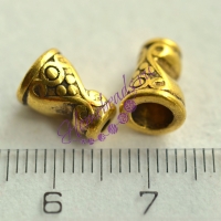 Конус 10*7 мм(4 мм внутр), цвет: золото