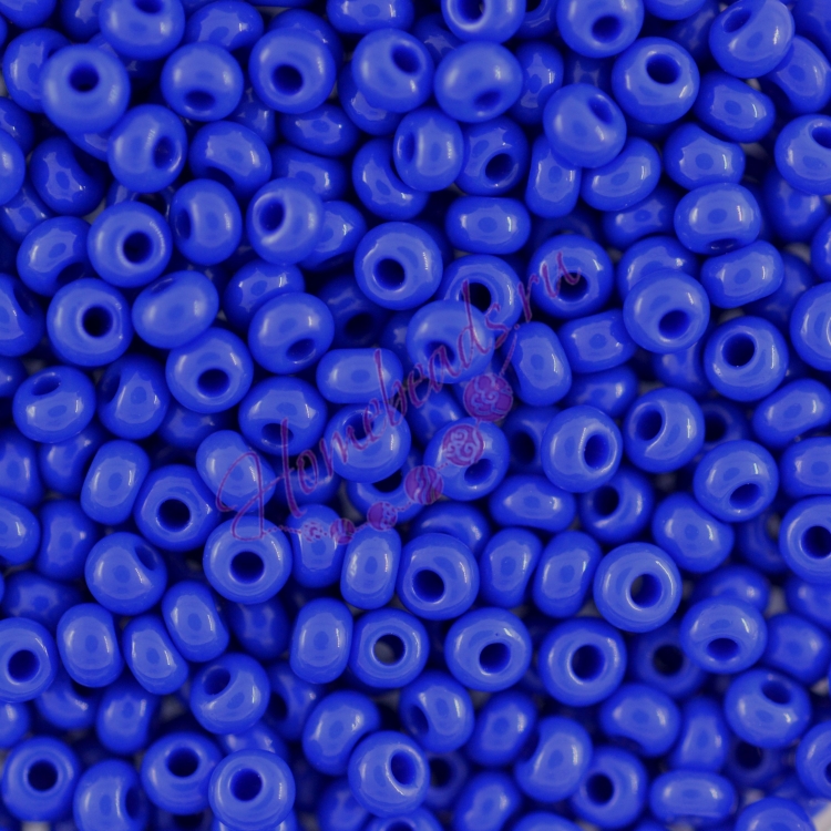Бисер Чехия, керамика, синий, 33050