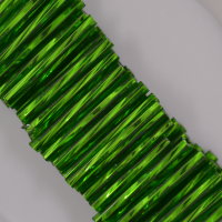 Стеклярус 57120tw, зеленый, 20 мм