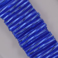 Стеклярус 37050tw, синий, 20 мм