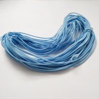 Резинка декоративная, 1 мм, голубой