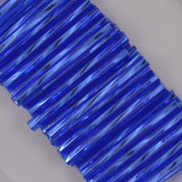 Стеклярус 37050tw, синий, 25 мм