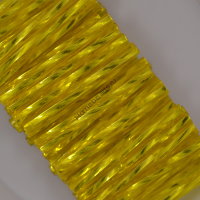 Стеклярус 87010tw, жёлтый, 25 мм