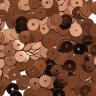 Пайетки "Астра" плоские 6 мм, цвет: коричневый, 10 г.