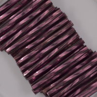 Стеклярус 27060tw, фиолетовый, 25 мм