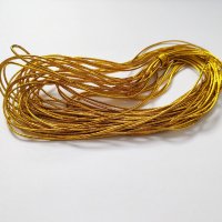 Резинка декоративная, 1 мм, золото
