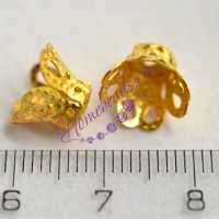 Конус ажурный 7*9 мм, цвет: золото