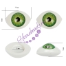 Глаза "Лодочки" для игрушек, 11 мм, зеленые