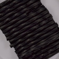 Стеклярус 23980ht, чёрный, 30 мм