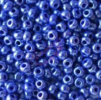 Бисер Чехия, керамический блестящий, синий, 38050
