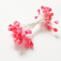 Тычинки сахарные двухсторонние 4,5 мм, цвет: розовый, 30 шт