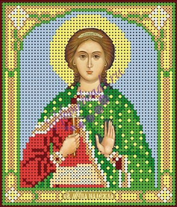 "Святая великомученица Надежда" Схема для вышивания бисером GLURIYA