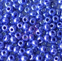 Бисер Чехия, керамический блестящий, синий, 38060