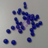 Стеклянные граненые бусины "Рондель" 4*4 мм темно-синий 14Р442
