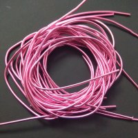Канитель мягкая, розовая, 1.0 мм, 5г