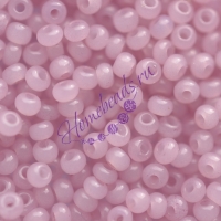 Бисер Чехия, керамика воск, розовый, 02295