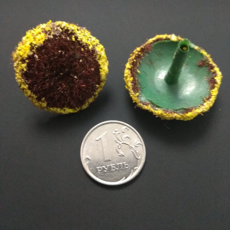 Сердцевина для цветка с пыльцой, 3 см, цвет: коричневый