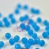 Стеклянные граненые бусины "Рондель" 4*4 мм голубой 14Р440