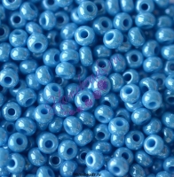 Бисер Чехия, керамический блестящий, голубой, 68050