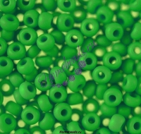 Бисер Чехия керамика матовая, зеленый, 53230м