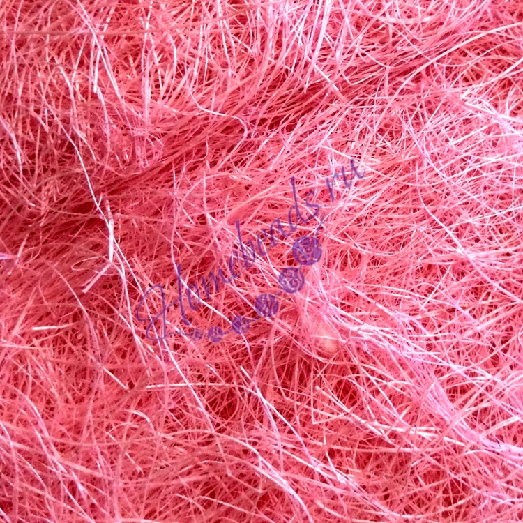 Сизалевое волокно, розовый 2, 100 г