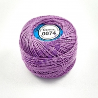 Пряжа для вязания "Ирис" Цвет: 0074 сиреневый 10г