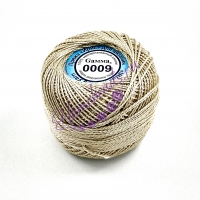 Пряжа для вязания "Ирис" Цвет: 0009 светло-серо-бежевый 10г
