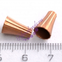 Конус 11,5*8 мм(6,5 мм внутр), цвет: медь