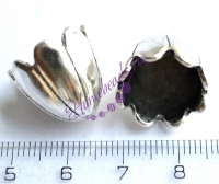 Конус 14*17 мм(14 мм внутр), цвет: серебро