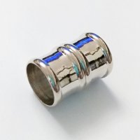 Застежка-концевик магнитный, 20*14 мм (внутр. 12 мм), цвет: никель