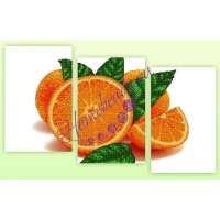 Рисунок для вышивания бисером "Апельсин" 21 * 33 см (3 шт)