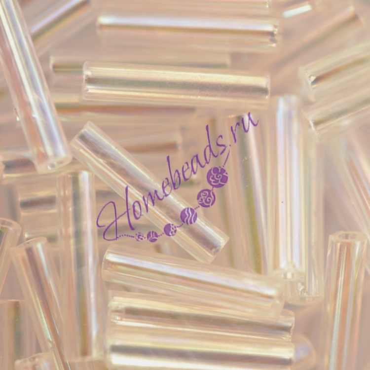 Бисер Toho, стеклярус, TB-03-161,  прозрачный радужный, кристалл