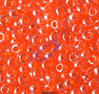 Бисер Чехия, прозрачный блестящий, оранжевый, 96030-2