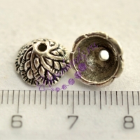Конус 5,5*10 мм(8 мм внутр), цвет: серебро