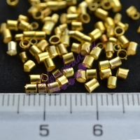 Стопперы-трубочки, 2*2 мм, цвет: золото